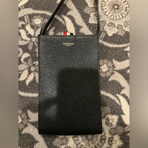 Thom Browne Leather Phone Pouch
